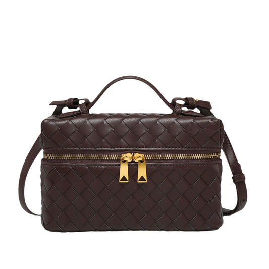 Women's Woven Box Lunch Retro Fashion For Small Square Bags