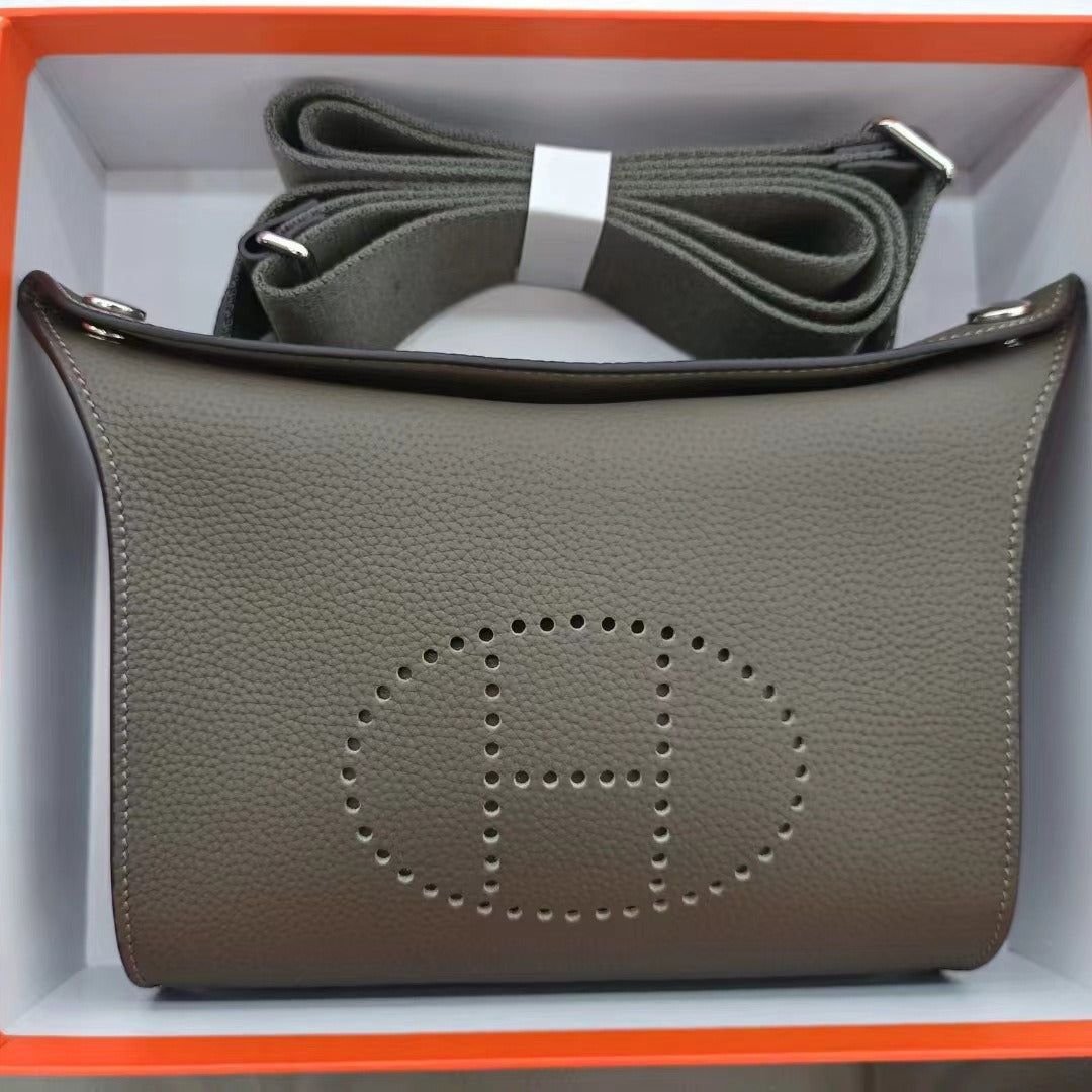 Women's Genuine Leather Mini Kelly First Layer Small Square Bags