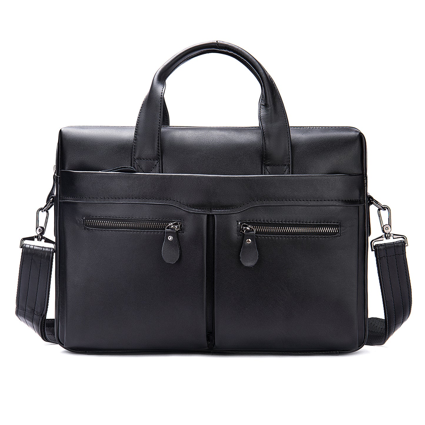 Men's Cool Leather Simple Commute Portable Men's Briefcases