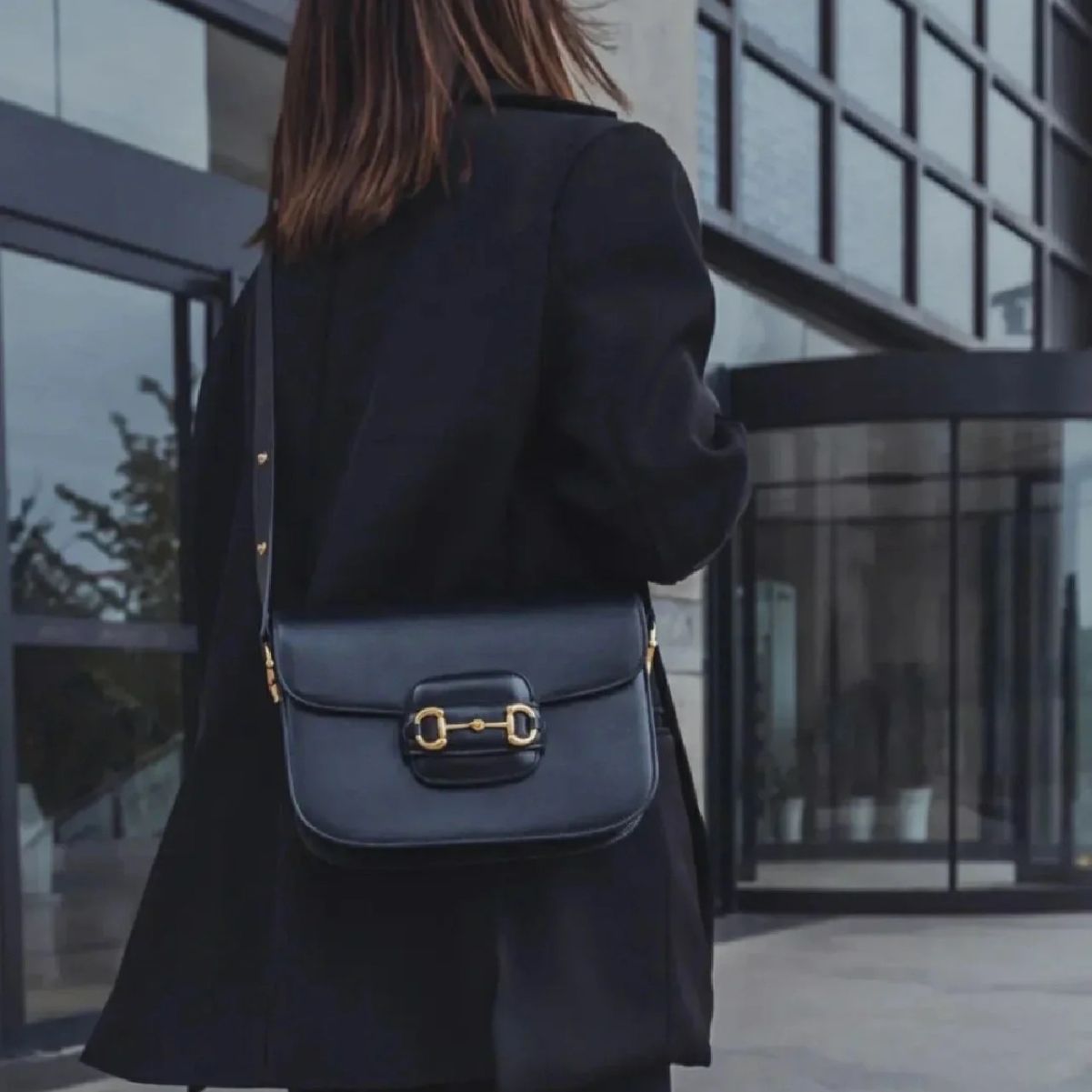 Women's Saddle Street Leather Simple Retro Shoulder Bags