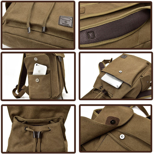 King Of The Piece Retro Canvas Middle School Students' Schoolbags