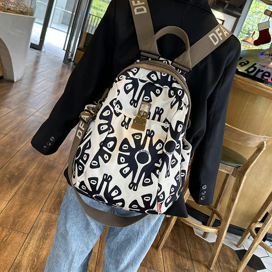 Women's Octopus Fashion Canvas Short Distance Leisure Backpacks