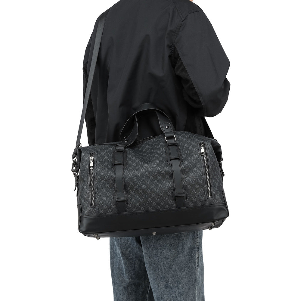 Men's Large Capacity Short Business Trip Trendy Shoulder Bags