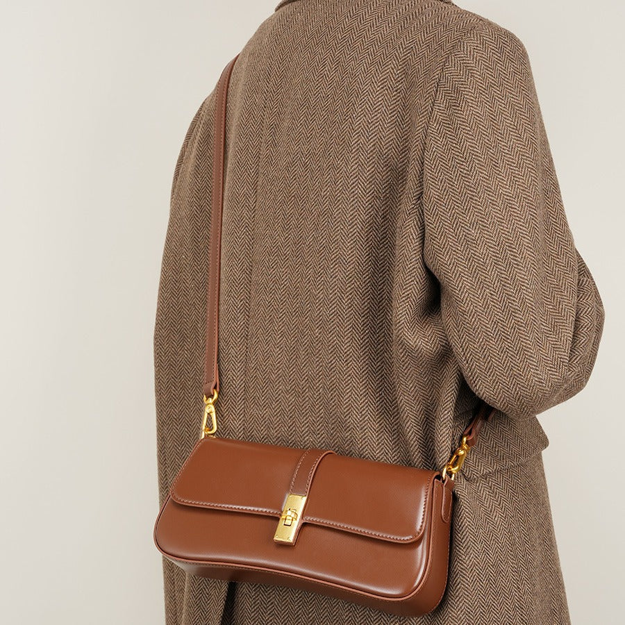 Women's Niche Baguette Cow Leather High-grade Fashion Crossbody Bags