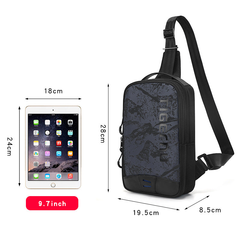 Men's Trendy Commuter Camouflage Niche Design Waterproof Large Bags