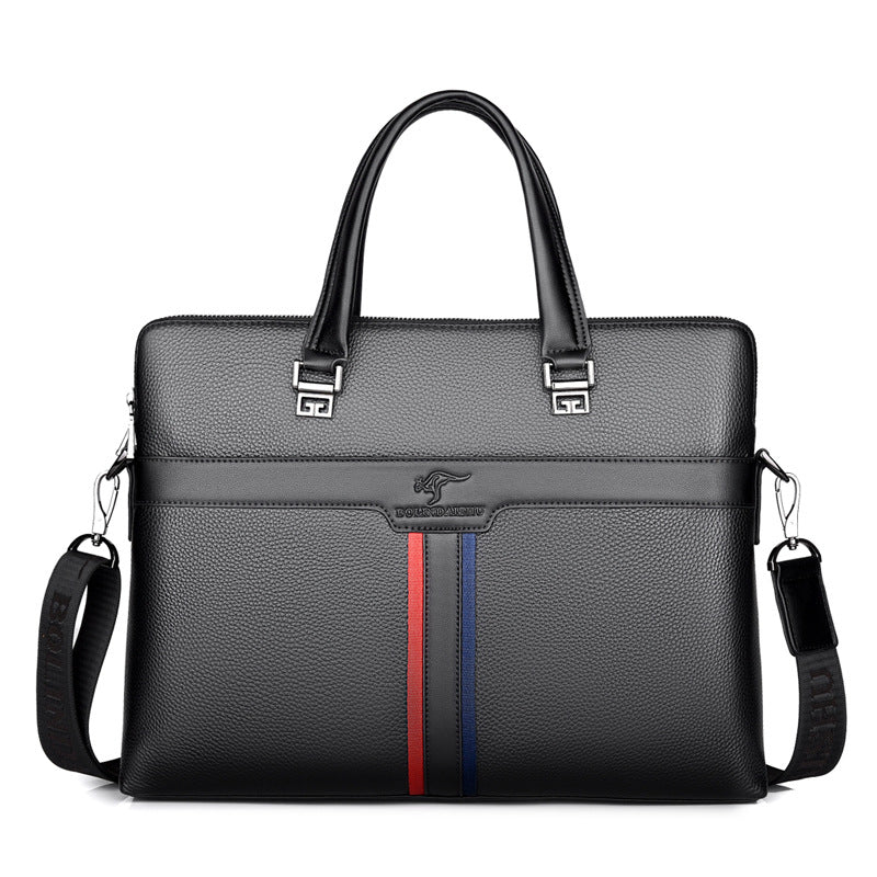 Men's Genuine Leather First Layer Cowhide Business Men's Handbags