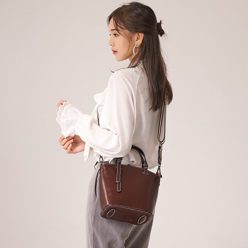 Women's Genuine Leather Fashion Underarm Cowhide Shoulder Bags