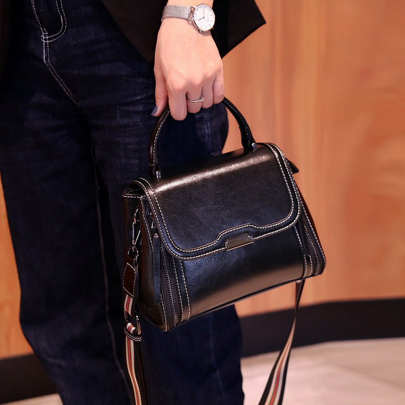 Women's Leather High-grade All Match Retro Style Crossbody Bags