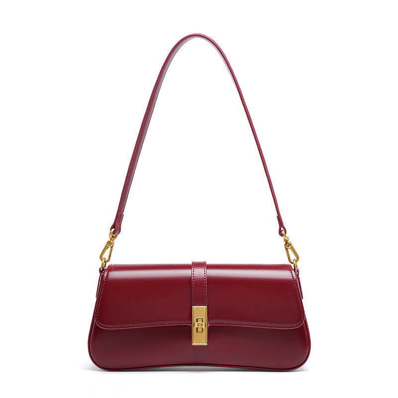 Women's Niche Baguette Cow Leather High-grade Fashion Crossbody Bags