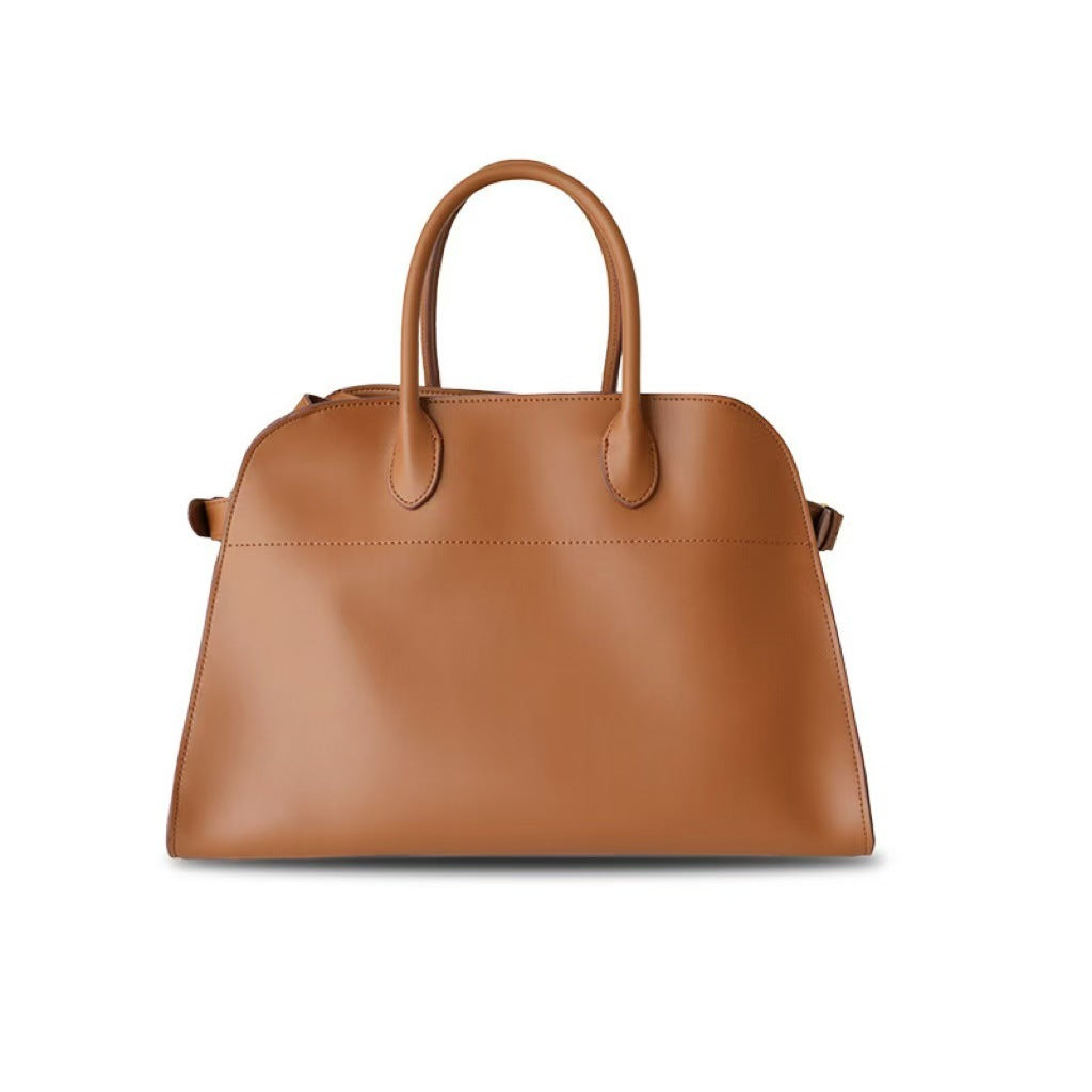 Retro Large Capacity Totes Genuine Leather Tote Bags