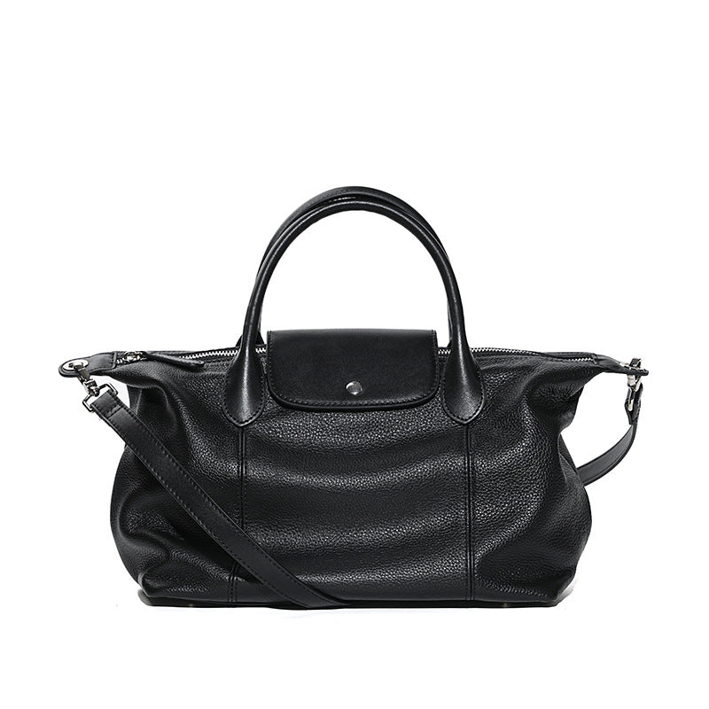Women's Cattlehide Leather Fashion Dumpling Genuine High-grade Shoulder Bags