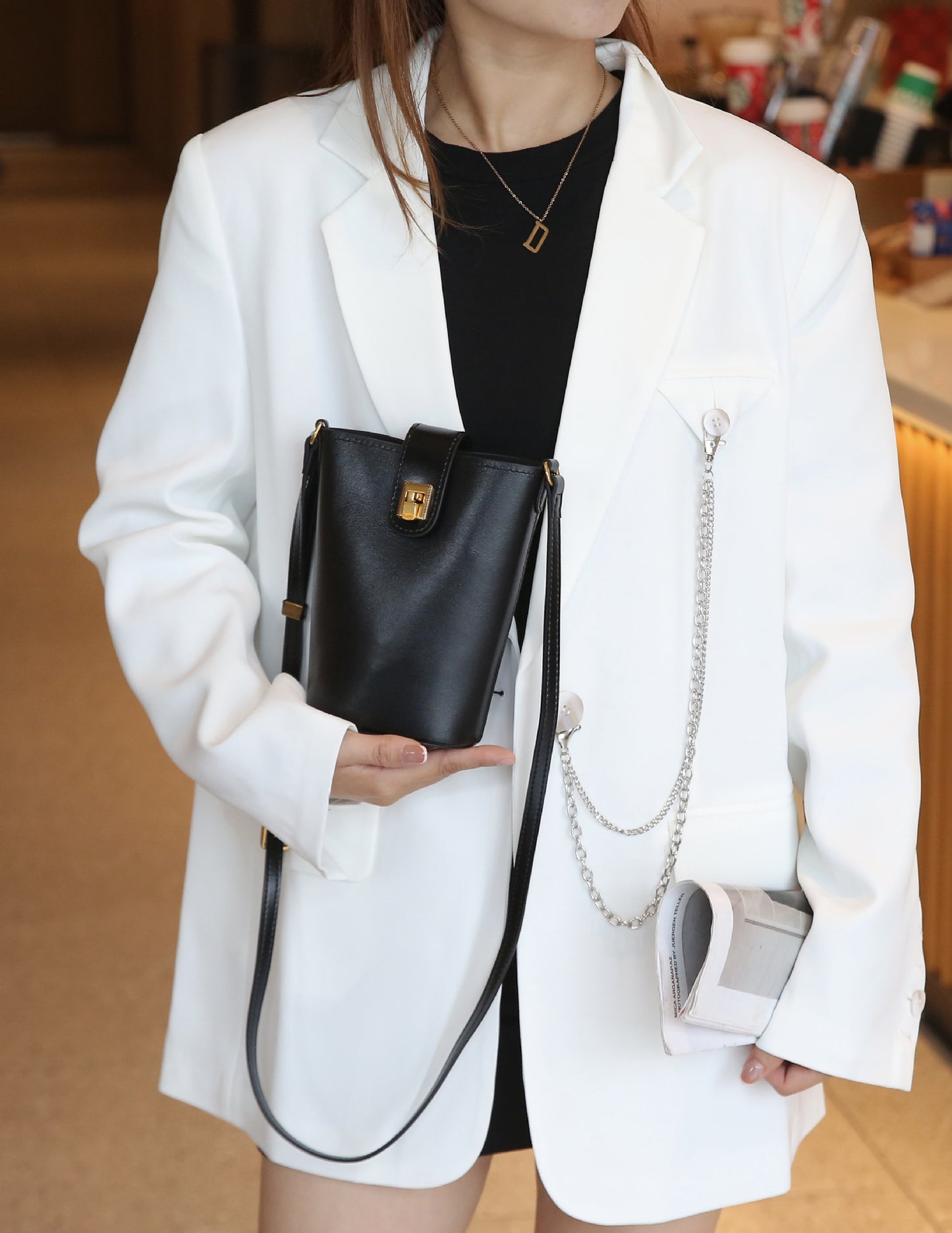 Women's Vegetable Tanned Leather Cowhide Special Interest Purses