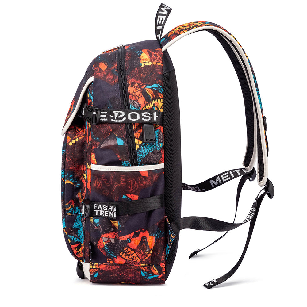 Business Computer Printing Large Capacity Green Backpacks