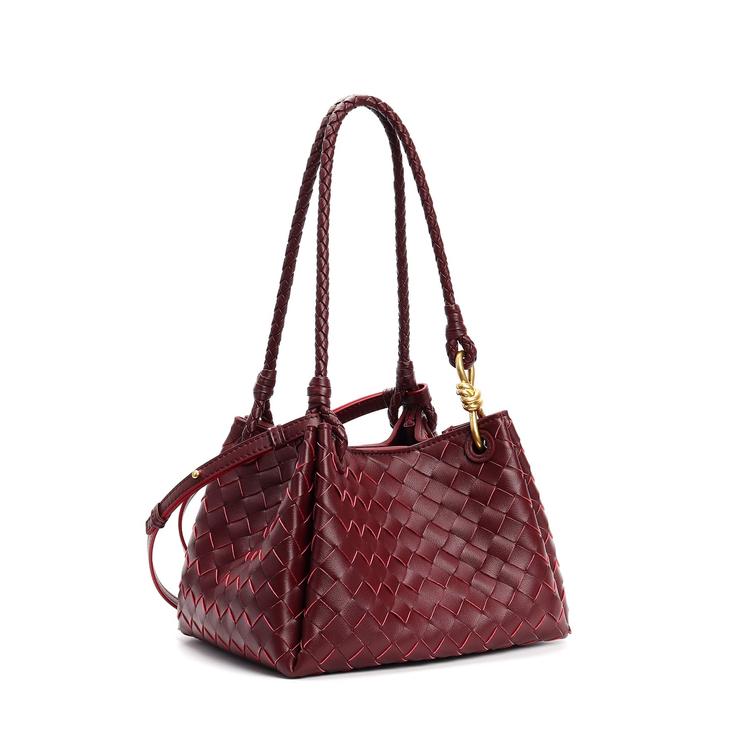 Parachute Knotted Hardware High Quality Leather Simple Shoulder Bags