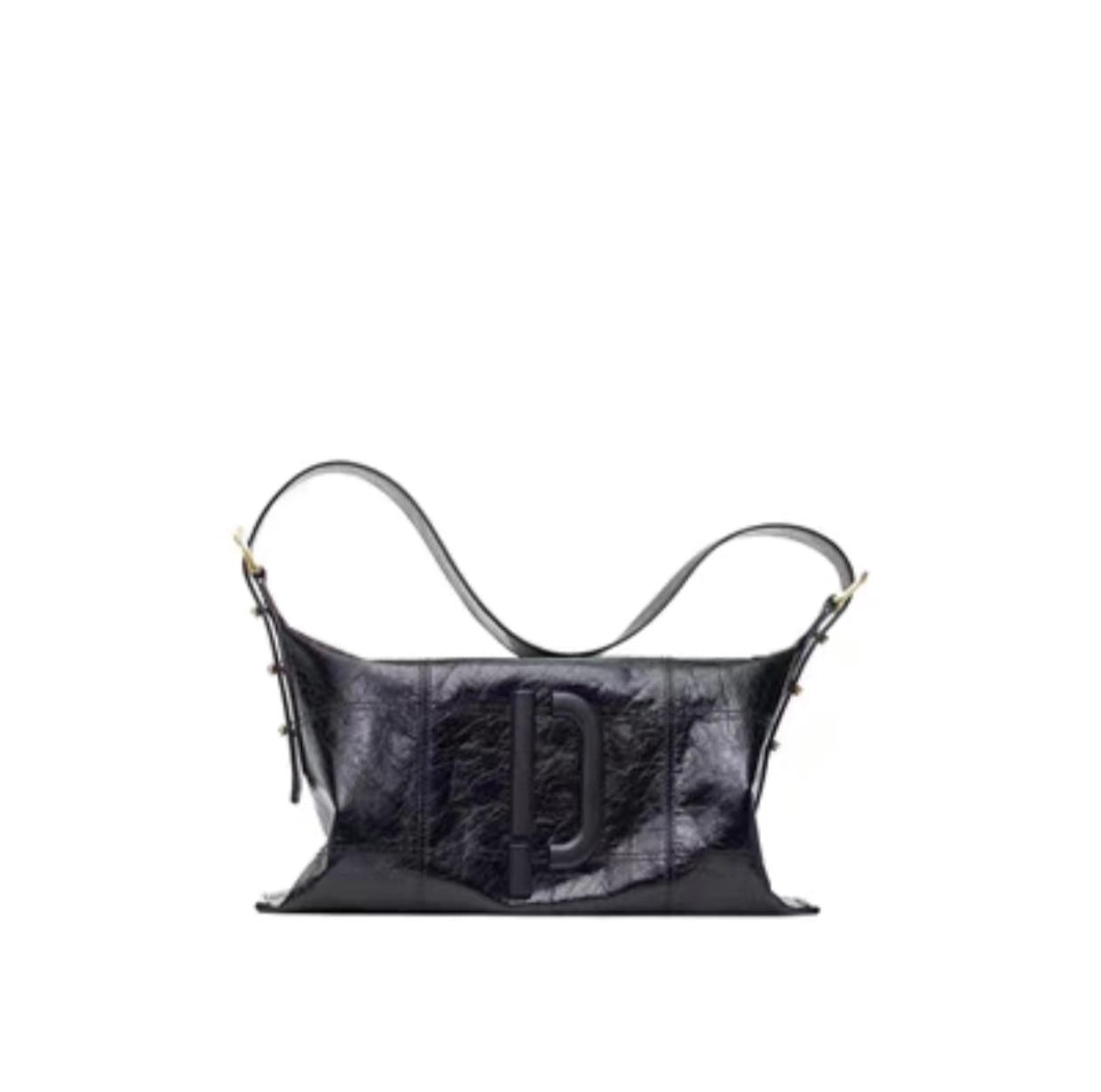 Series Burst Crack Large Capacity Genuine Leather Crossbody Bags