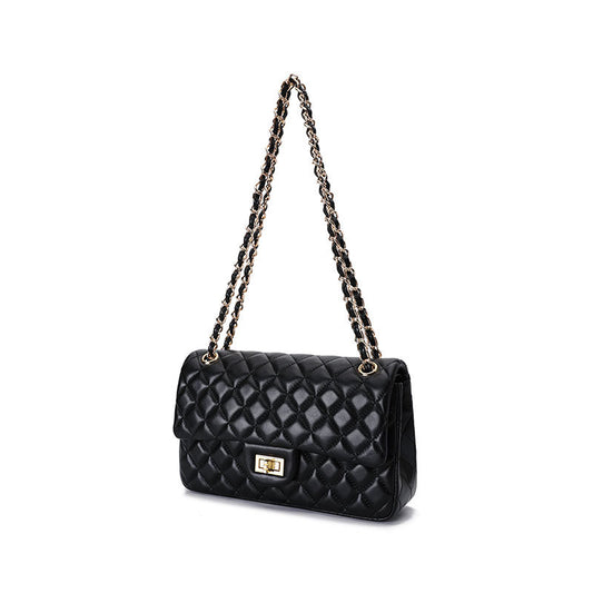 Women's Rhombus Chain Sheepskin Classic Fashion Genuine Shoulder Bags