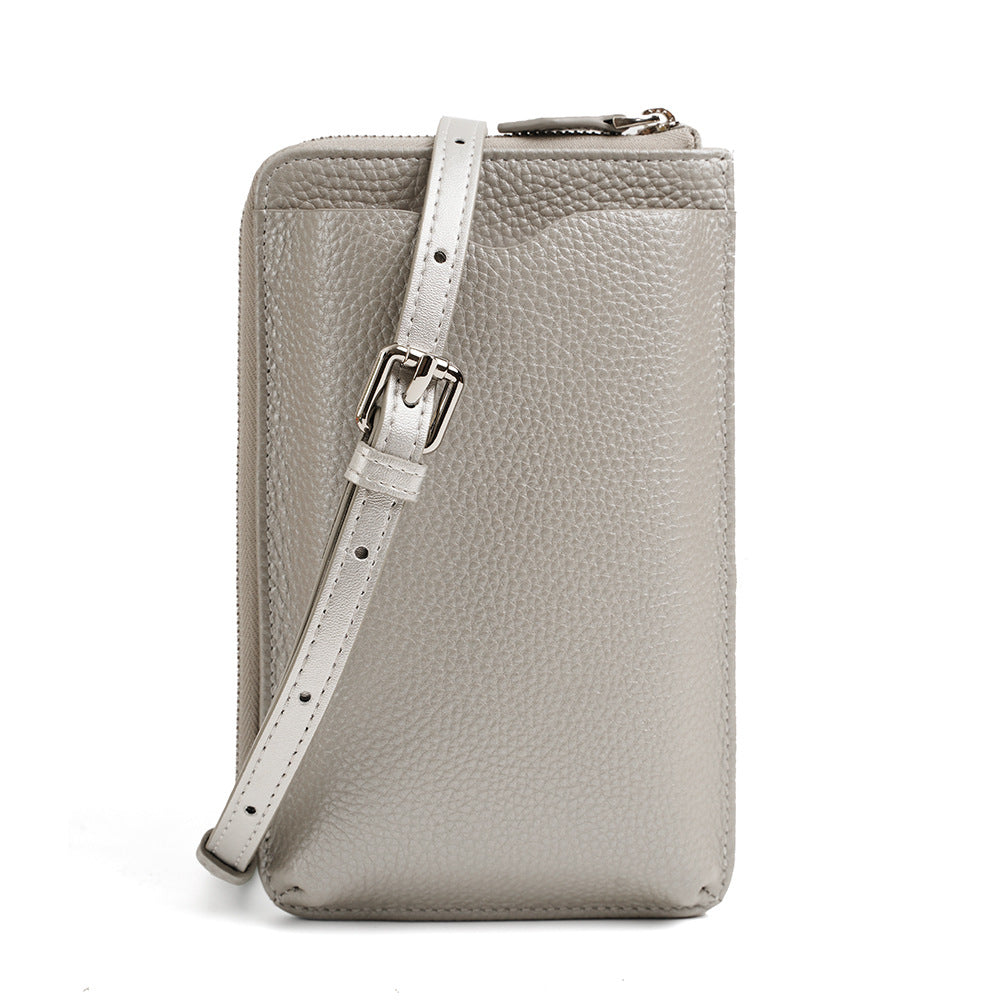 Women's Leather First Layer Cowhide Fashion Cell Phone Bags