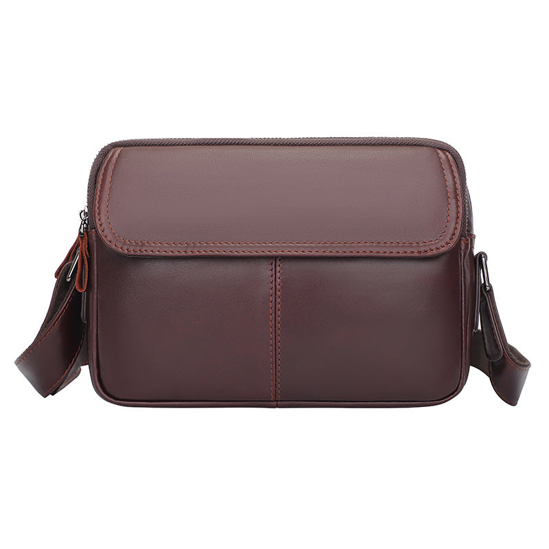Men's Glamorous Leather First Layer Cowhide Men's Shoulder Bags