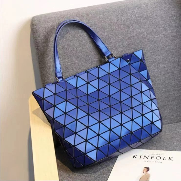 Women's Rhombic Fashion Trend Luminous Color Changing Handbags