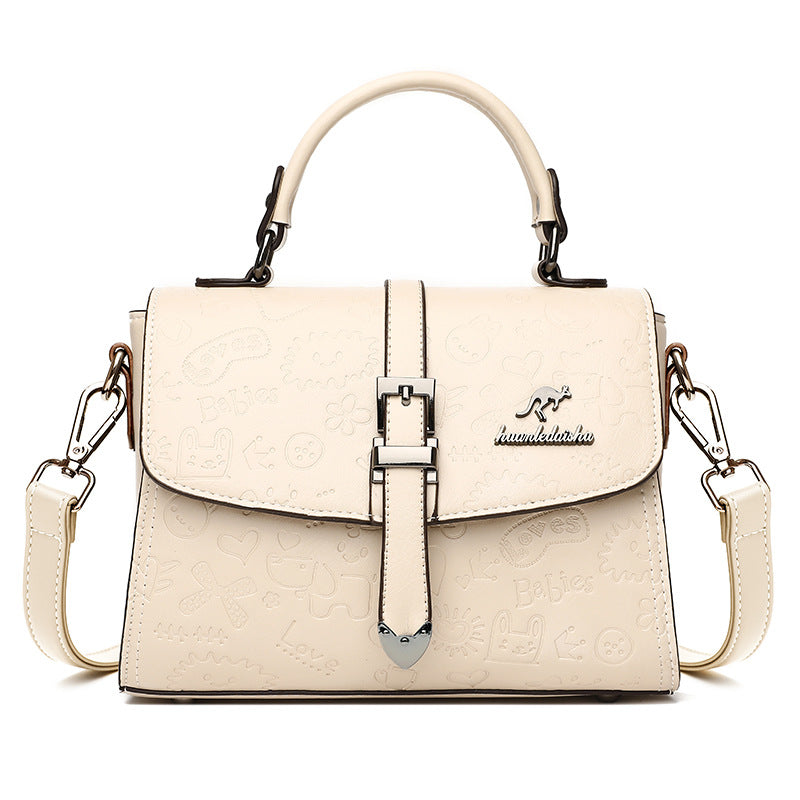 Soft Double Joint Blue Denis Kangaroo Handbags