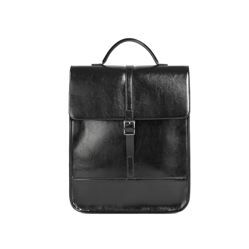 Women's & Men's & British Style Waterproof Leather Commuter Backpacks