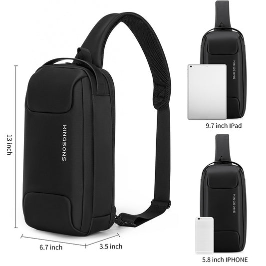 Men's Business Waterproof Upright High Quality Trendy Men's Chest Bags