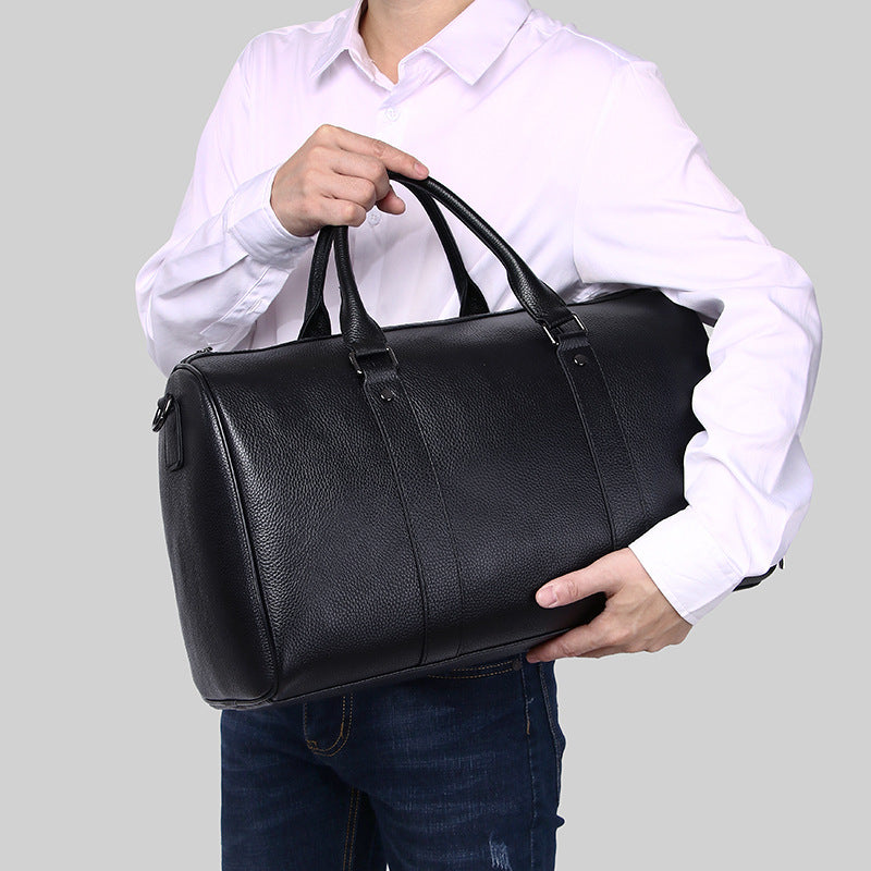 Men's Soft Leather Large Capacity Business Traveling Men's Handbags