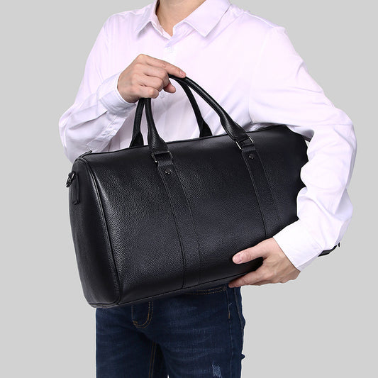 Men's Soft Leather Large Capacity Business Traveling Men's Handbags