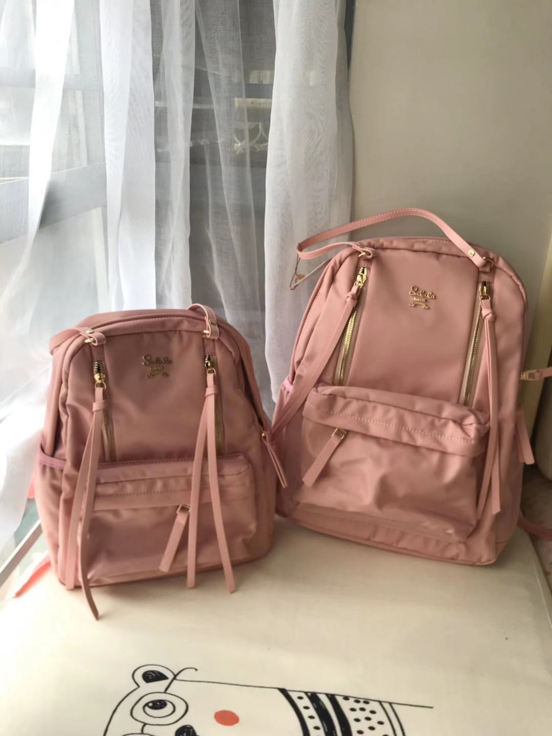 Women's Nylon Preppy Style Fashion Large Capacity Backpacks