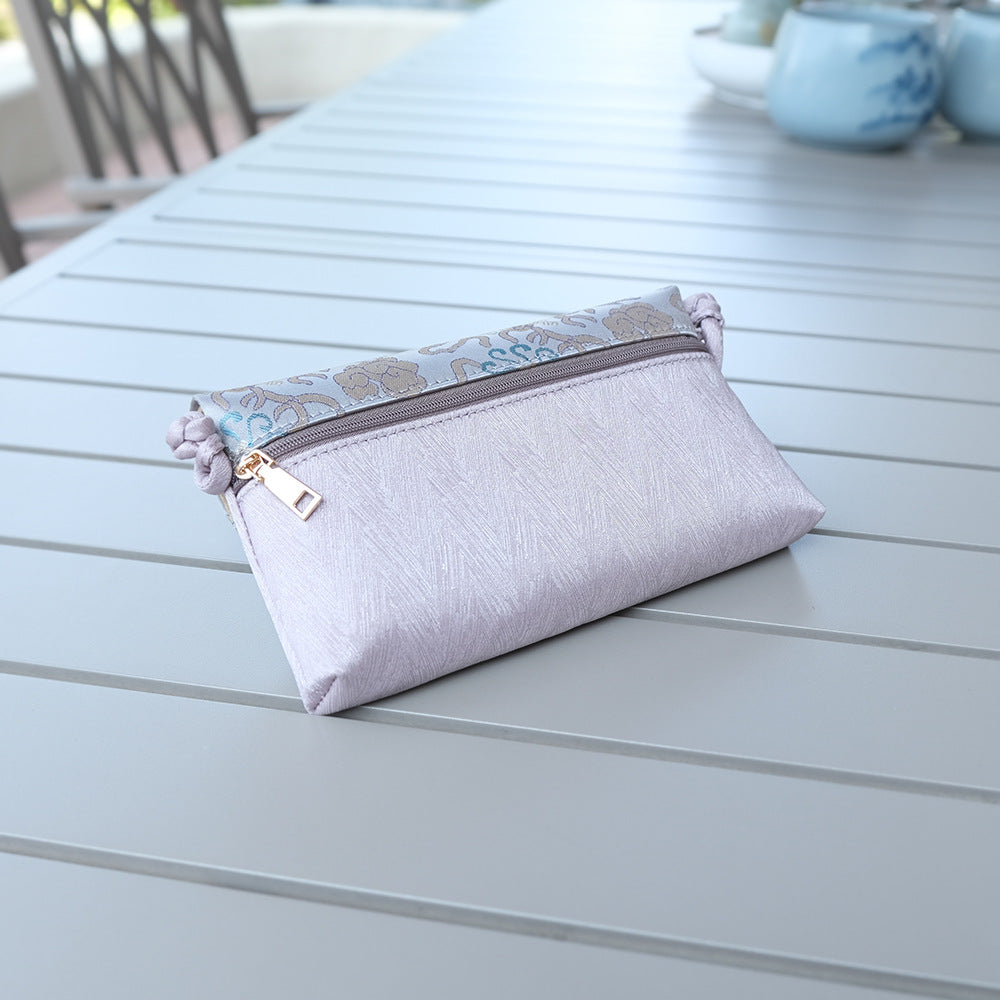 Women's Dynasty Brocade Fabric Han Chinese Clothing Small Square Bags