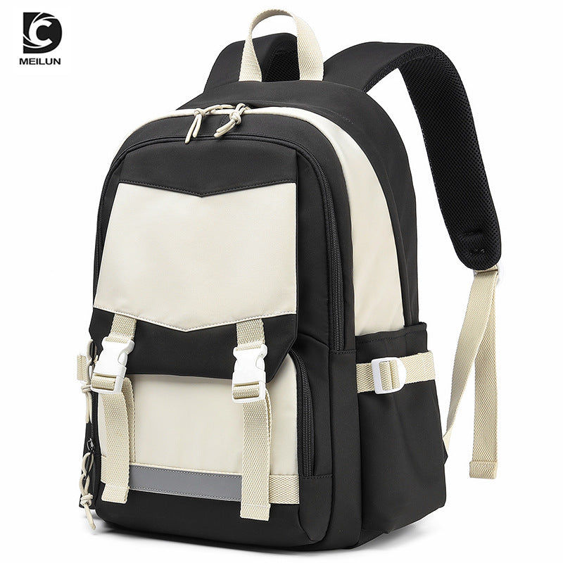 Men's Female Junior High College Large Capacity Middle School Students' Schoolbags
