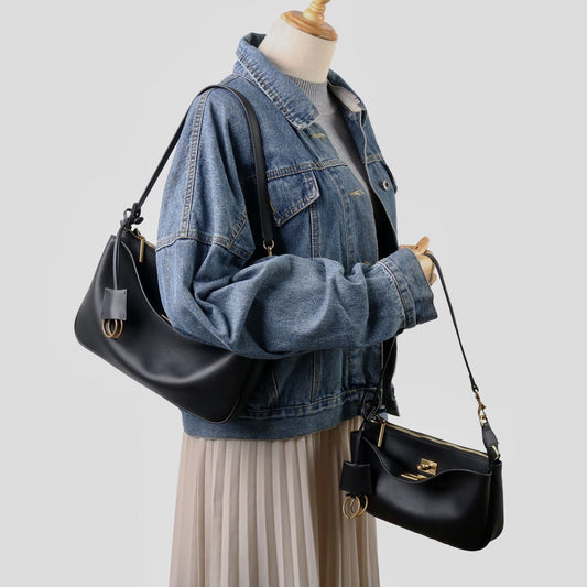 Women's First Layer Cattlehide Leather Fashion Advanced Shoulder Bags