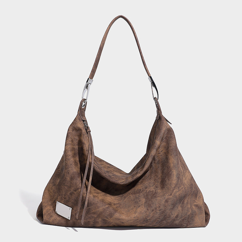 Retro Underarm Fashion Large Capacity Soft Tote Bags