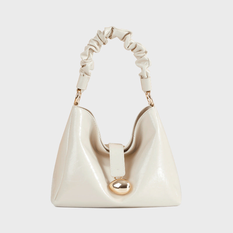 Women's High-grade Niche Underarm Genuine Leather Cattle Armpit Bags