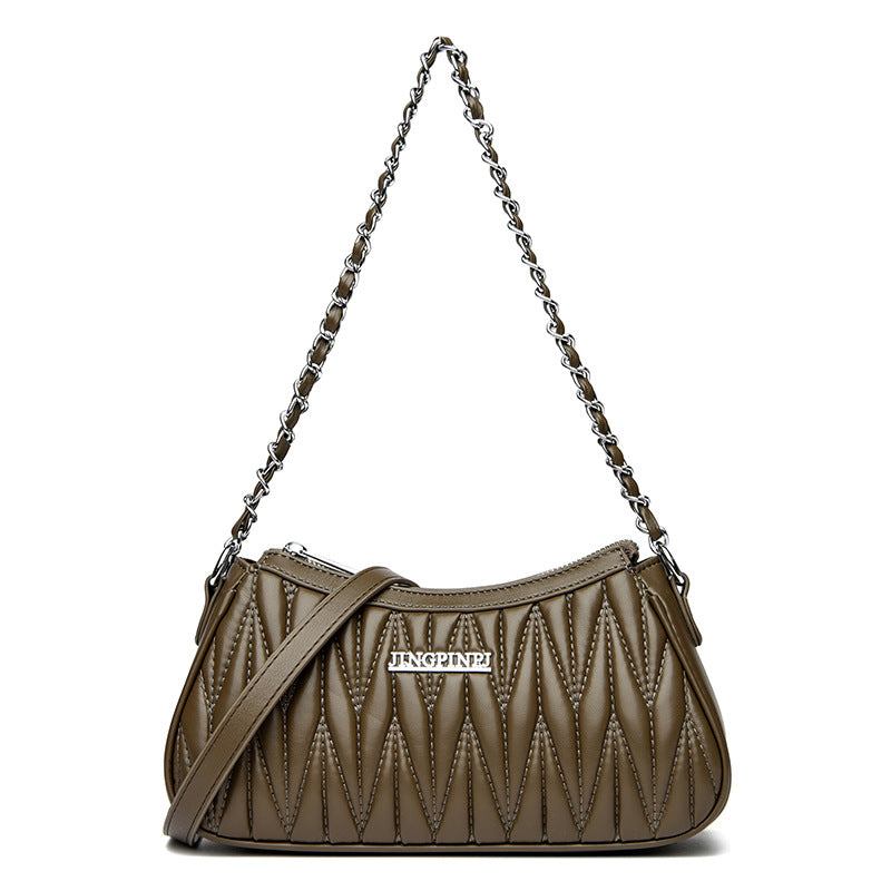 Sheepskin High-grade French Stick Dumpling Niche Small Square Bags