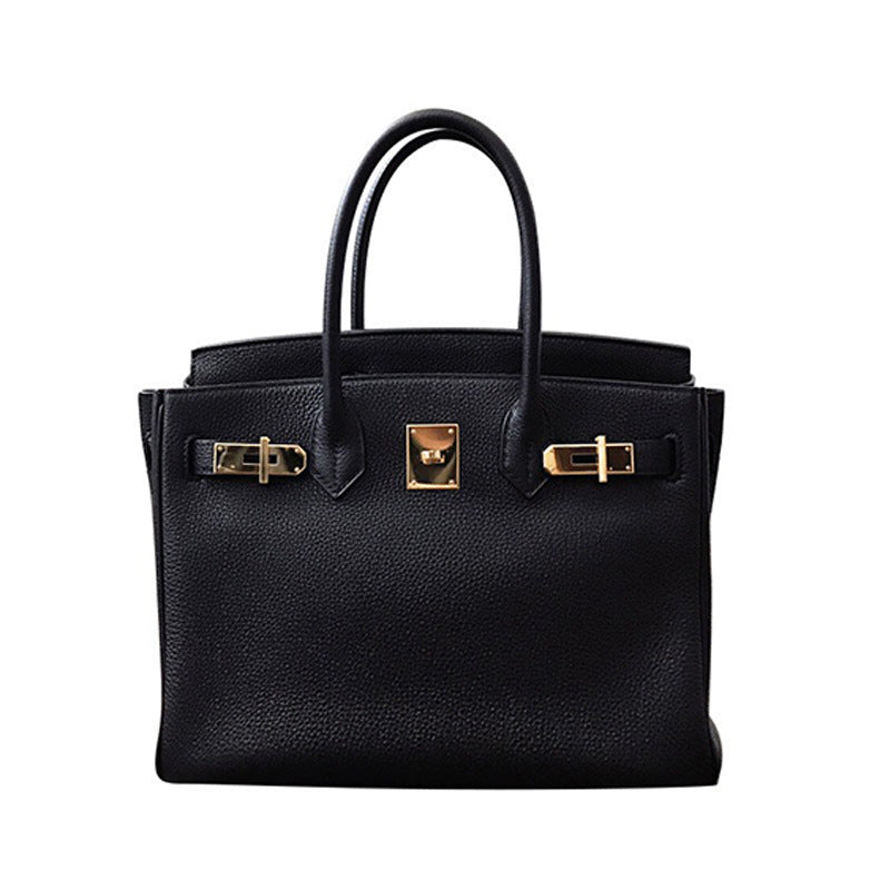 Women's Top Layer Cowhide Lychee Pattern Crocodile Handbags
