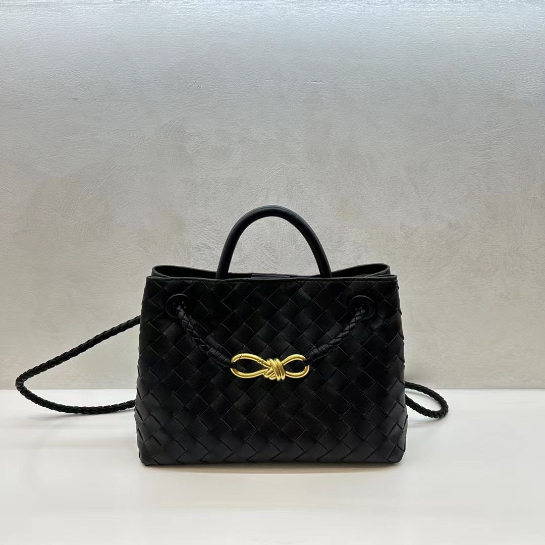 Fashion Woven Large Capacity Versatile Rhombus Tote Bags