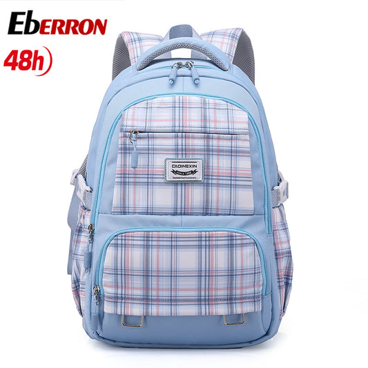 Female Double Polyester Large Capacity Comfortable Middle School Students' Schoolbags