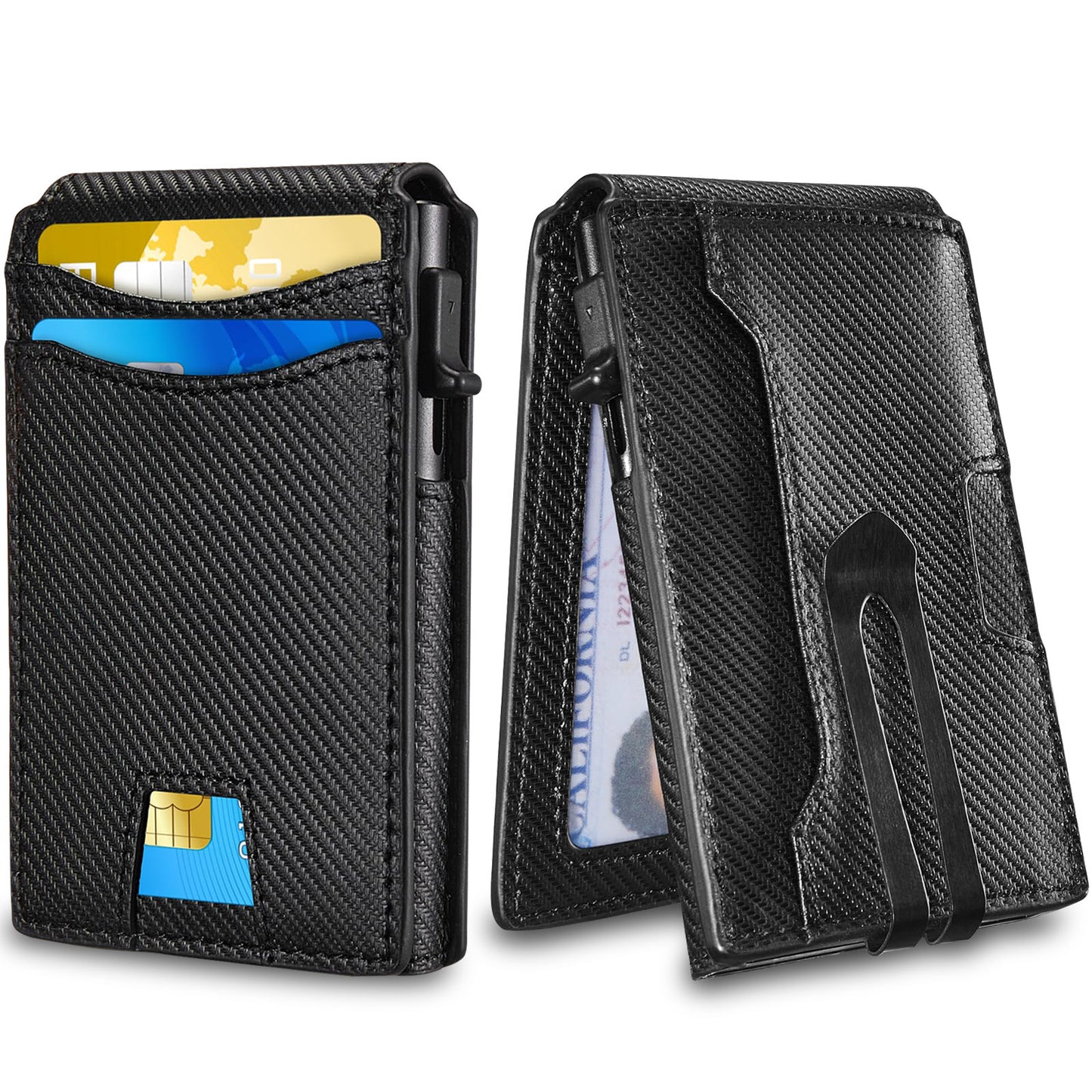 Men's Two-fold Automatic Pinball Advanced Sense Business Card Holder