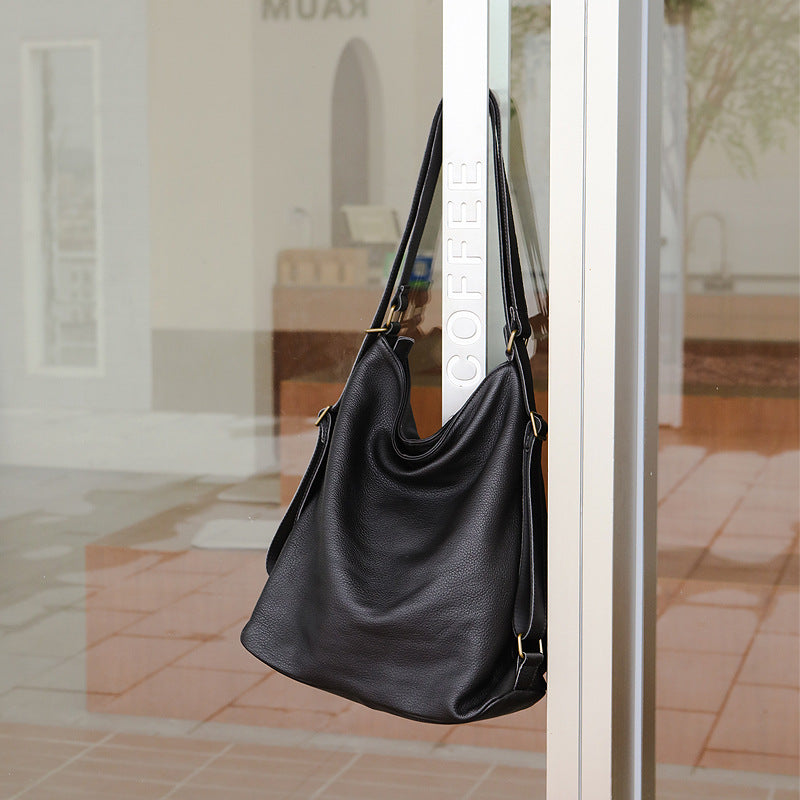 Women's Genuine Leather Fashion First Layer Cowhide Tote Bags