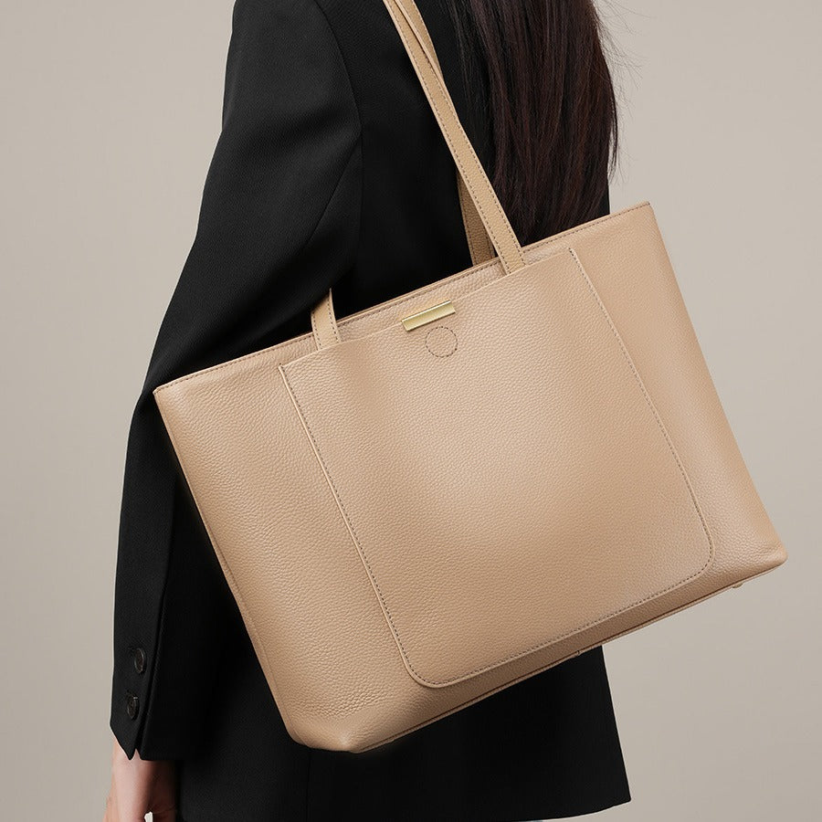 Women's Layer Cowhide High-grade Large Capacity Genuine Tote Bags