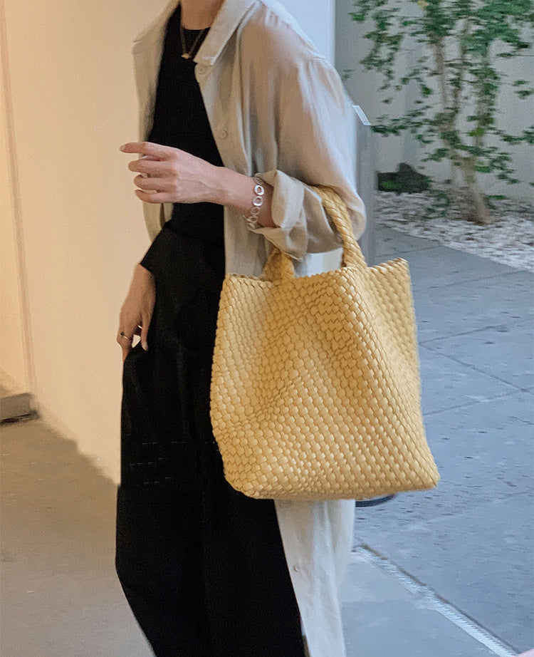 Women's Handmade Woven Portable Large Capacity Tote Bags