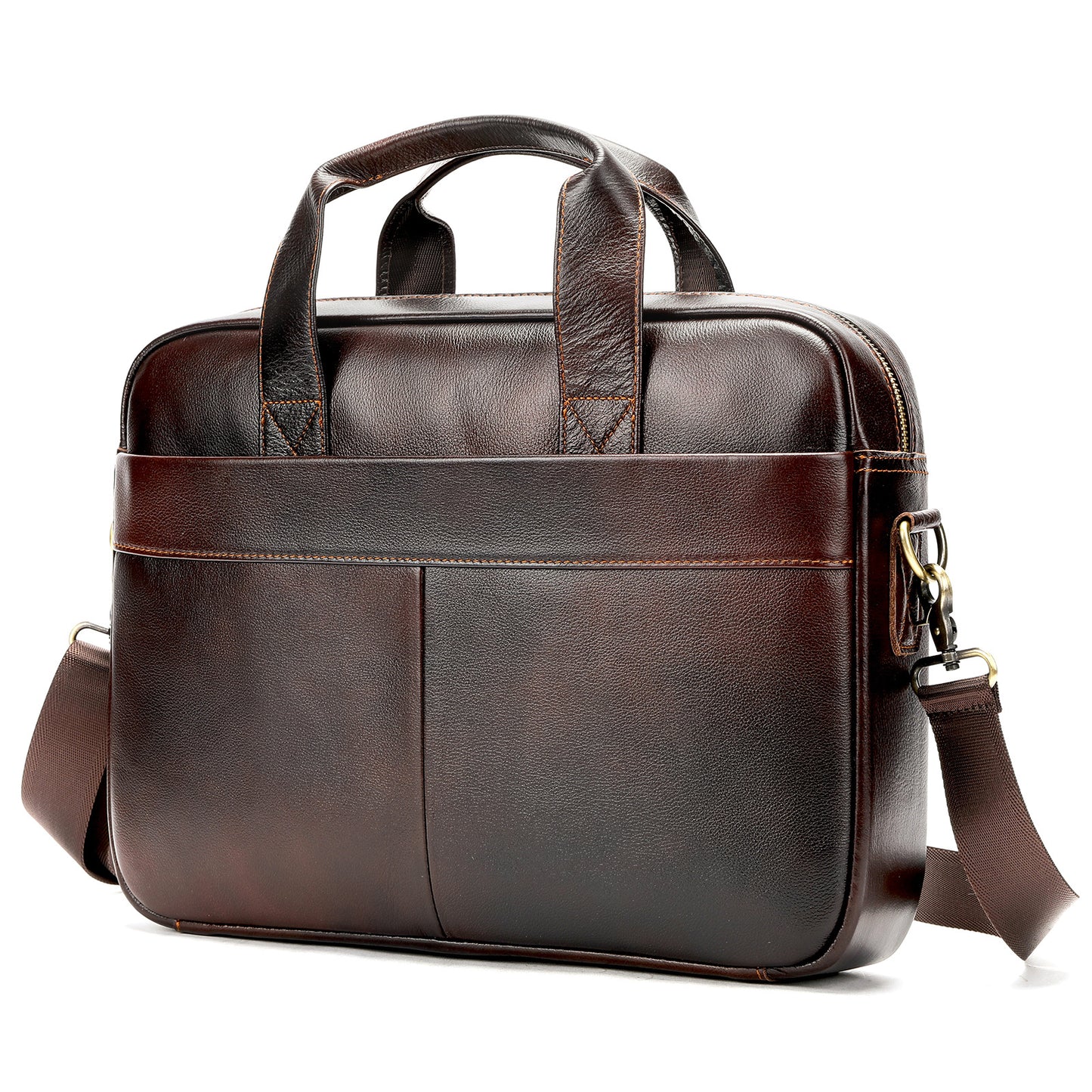 Men's Leather First Layer Cowhide Computer File Men's Briefcases