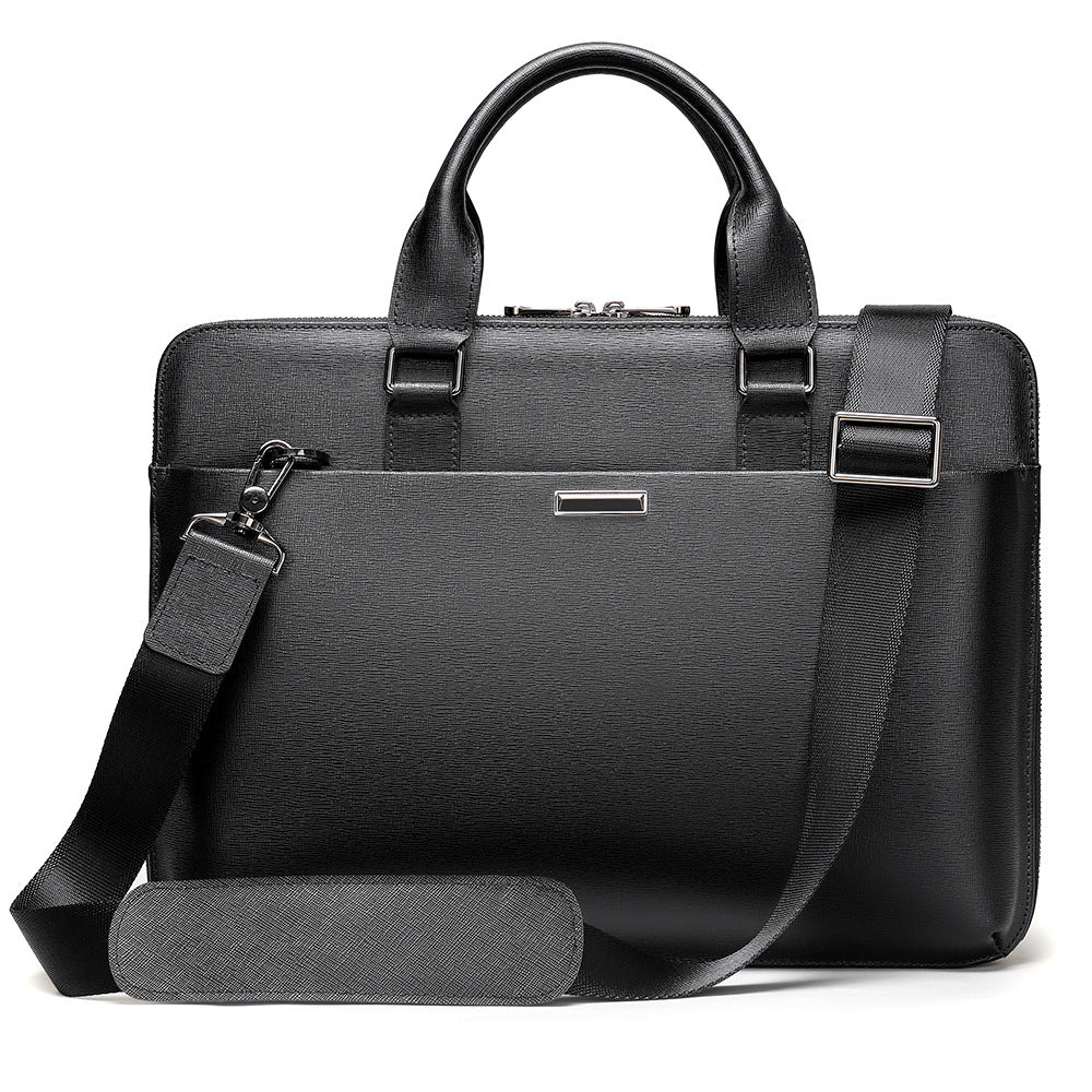 Men's Leather Business Office Korean Cowhide Men's Briefcases