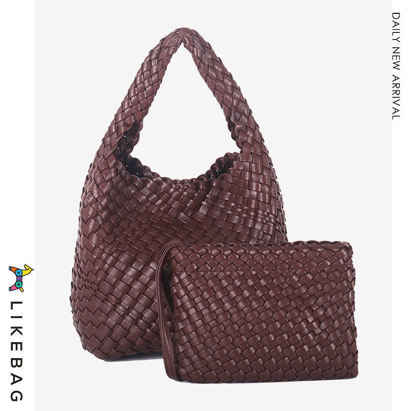 Women's Trendy Hand-woven Versatile Large Capacity Portable Bags