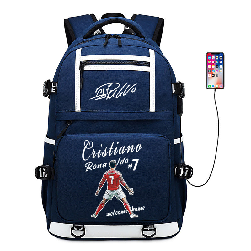 Women's & Men's & Football Star Luo Large Capacity Backpacks