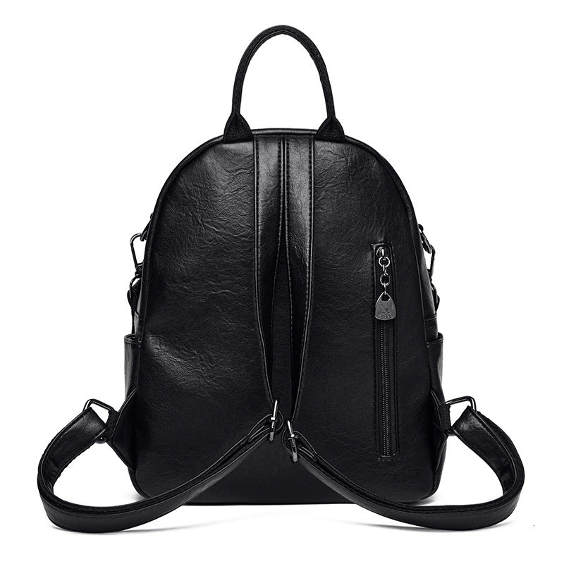 Women's Sheepskin Embroidered Lucky Elephant High-grade Rhinestone Backpacks