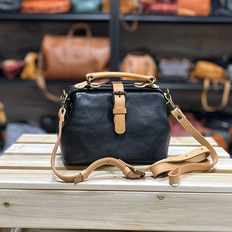 Women's Trendy Preppy Style Imported First Layer Crossbody Bags