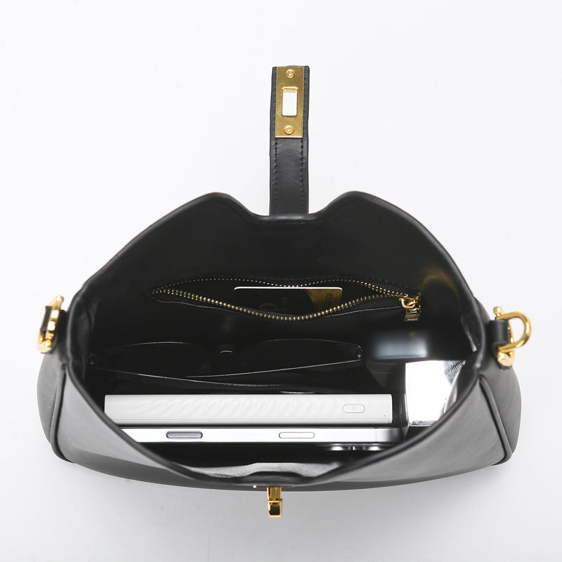 Women's Fashion Simple Commute Underarm Large Capacity Bags