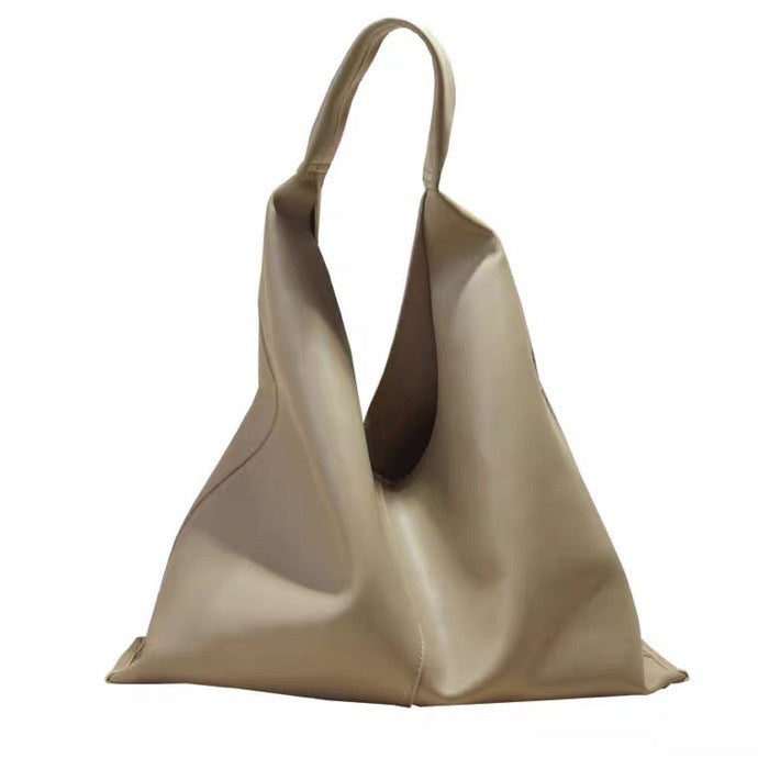 Women's Fashion Large Capacity Commuter Cowhide Soft Tote Bags